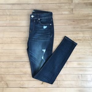 EXPRESS Mid rise stretch legging jean in Dark 20